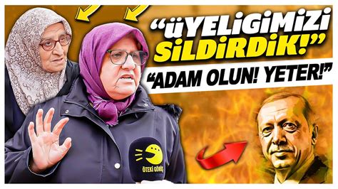 AKP ye Oy Verenler Feryat Etti Üyeliğimizi Sildirdik Adam Olsunlar