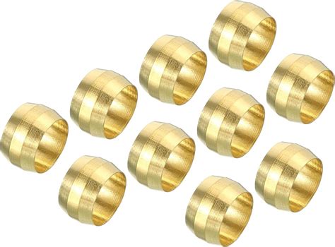 Amazon PATIKIL 10mm Tube OD Brass Compression Sleeves Ferrules