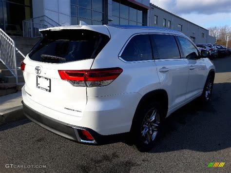 Blizzard Pearl White Toyota Highlander Limited Platinum Awd