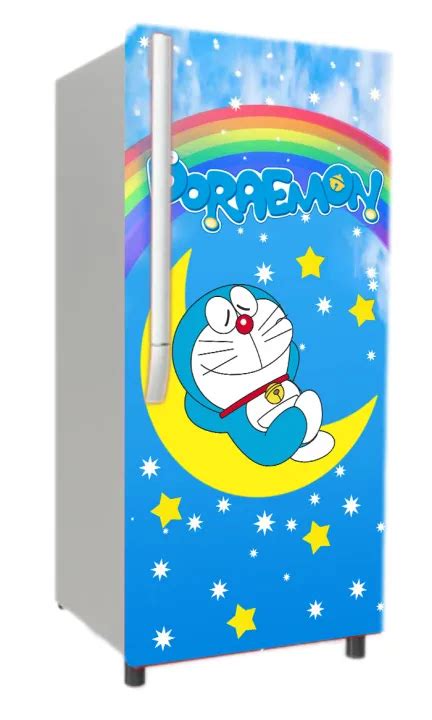 Stiker Kulkas 1 Pintu Motif Karakter Kartun Kartun [60x120cm] | Lazada ...