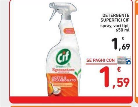 Offerta Detergente Superfici Cif Spray Vari Tipi 650ml Nel Volantino Di