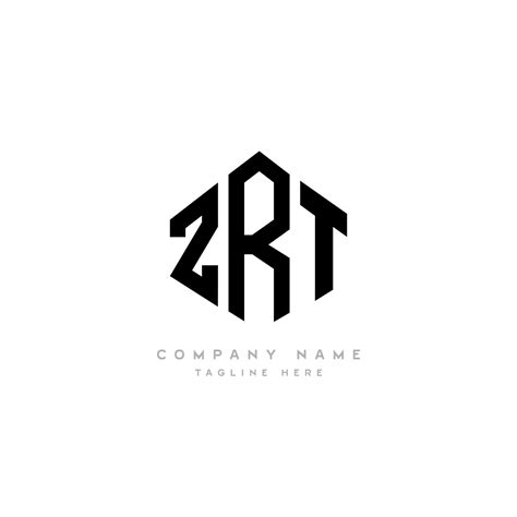 zrt letter logo design  polygon shape zrt polygon  cube shape