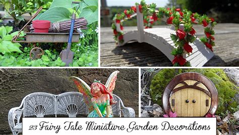 23 Fairy Tale Miniature Garden Decorations