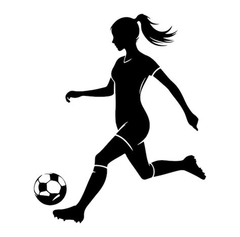 Premium Vector Vector Female Soccer Player Vector Silhouette
