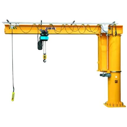 Full Rotation Pillar Jib Crane 5000kg Span 2m Height Under Beam 2 5m