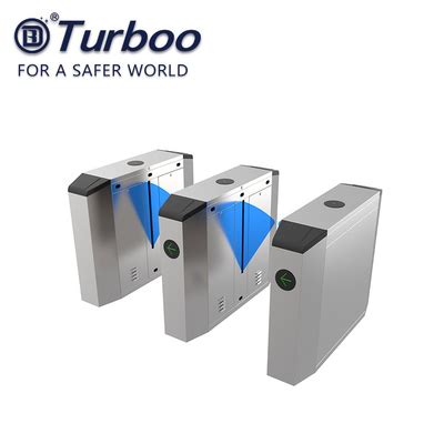 Stainless Steel Swing Gate Automatic Flap Barrier Gate Biometric System