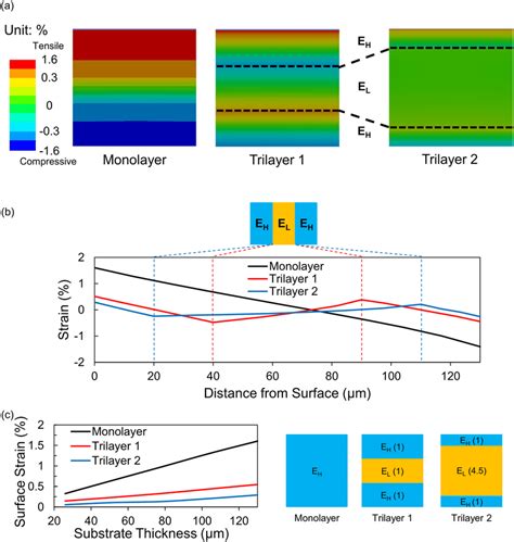 Finite Element Method Simulation Results Of Bending Strain Inside The