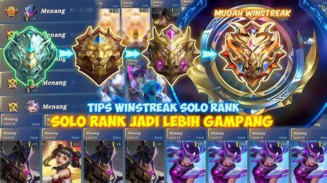 Solo Rank Gampang Winstreak Tips Winstreak Solo Rank Naik Tier Mythic