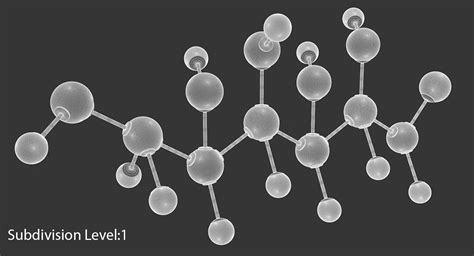 Glucose open chain molecule 3D - TurboSquid 1420704