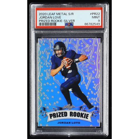 Jordan Love 2020 Leaf Metal Special Release Prized Rookie Silver PR22