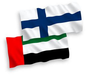 Finland And United Arab Emirates Flags Royalty Free Vector