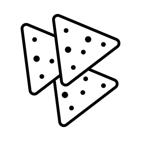 Tortilla Chips Icon Vector Design Template In White Background 40161872