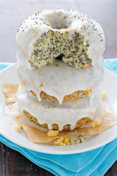 Lemon Poppy Seed Donuts Baker By Nature Doughnut Recipe Easy