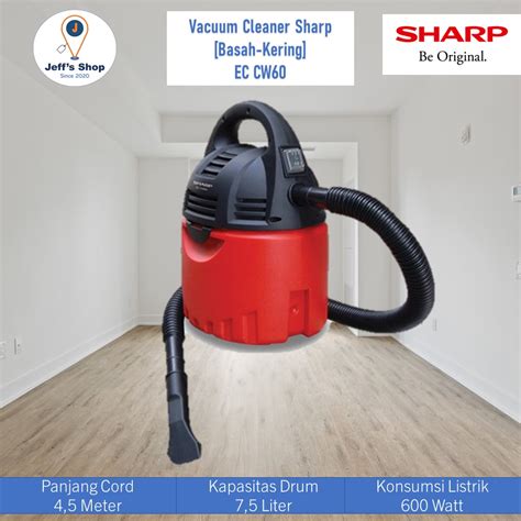 Jual Vacuum Cleaner Sharp Basah Kering Ec Cw Shopee Indonesia