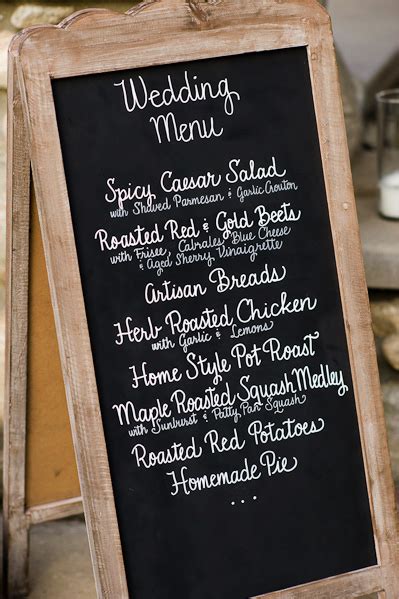 Chalkboard Wedding Menu Wedding Menu Wedding Menu Chalkboard