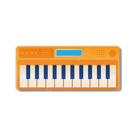 Teclado De Piano De Música Naranja Vector Png Teclados De Piano Piano Naranja Teclado