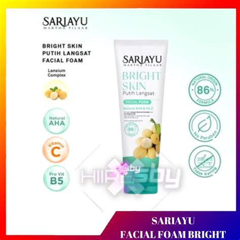 Jual Sariayu Bright Skin Putih Langsat Facial Foam 75gr Shopee Indonesia