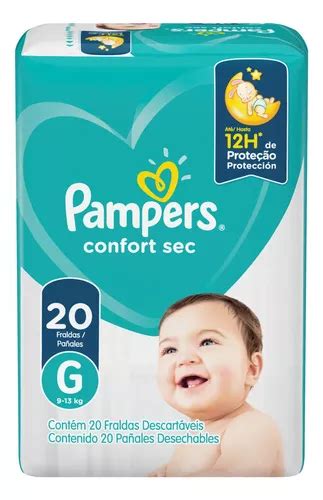 Fraldas Pampers Confort Sec G X Unidades Mercadolivre