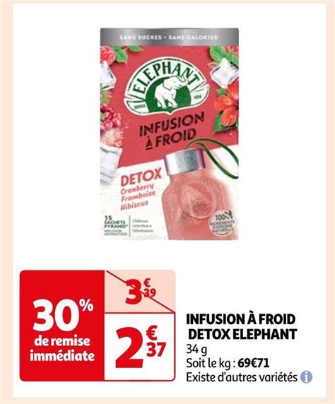 Promo Elephant Infusion Froid Detox Chez Auchan