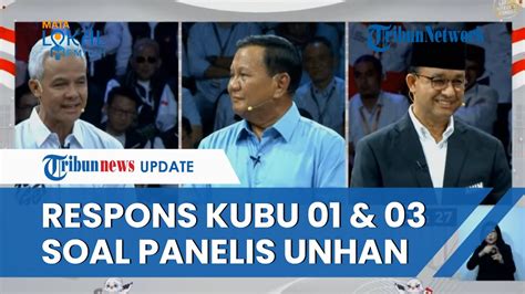 Beda Sikap Lawan Prabowo Soal Panelis Debat Dari Unhan Cak Imin Minta