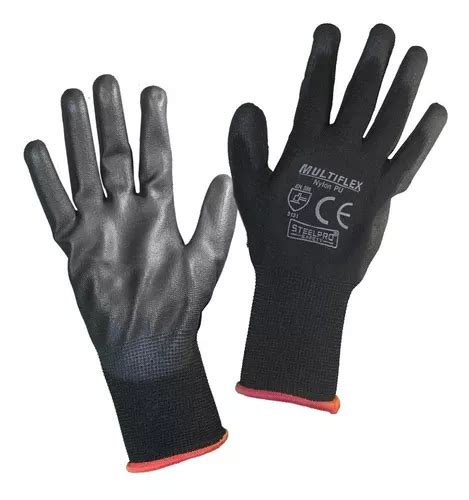 Guante Multiflex Nylon Pu Negro Steelpro