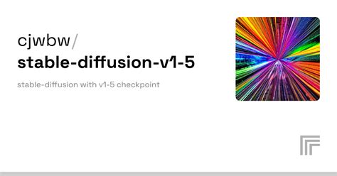 Cjwbw Stable Diffusion V1 5 Run With An API On Replicate