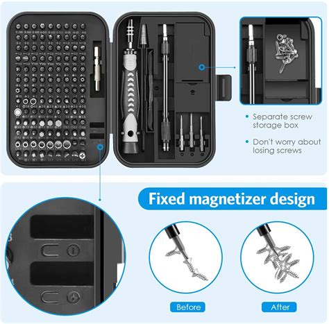 Kingsdun Upgraded Precision Screwdriver Set In With Bits