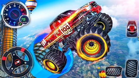 Monster Truck Mega Ramp Driving Impossible Gt Car Stunts Extreme Racing Android Gameplay 5