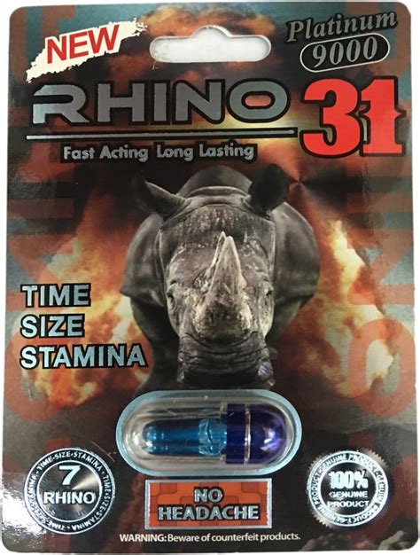 Rhino Men Sexual Supplement Enhancement Pill Rhino Platinum