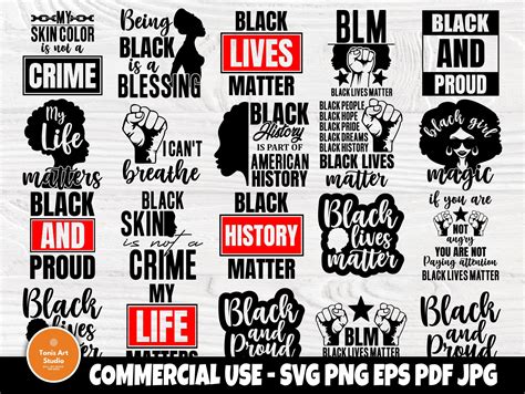 Afro Svg Black Lives Matter Svg Black History Month Svg African