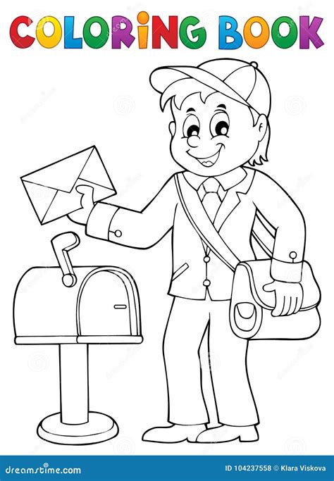 Postman Coloring Page