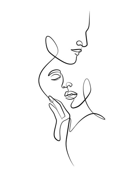 A Line Drawing Of A Woman S Face With Her Hands On Her Chest Looking