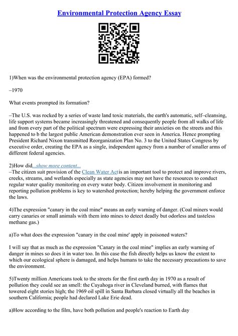 Environment Protection Essay