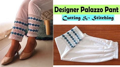 Palazzo Pant Cutting And Stitching Poncha Design Stitch By Stitch