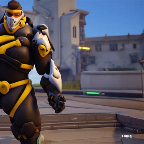 Jerma In Overwatch Full Body Wide Shot Portrait Stable