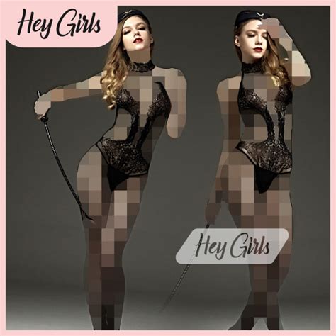 Sexy Seductive Woman Cosplay Roleplay Polk Dot Maid Uniform Erotic Outfit Costume Lingerie By