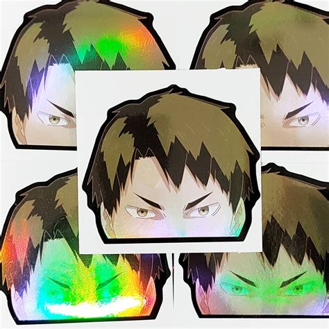 Anime Hologram Sticker Sticker Wakatoshi Ushijima Haikyu Hologram