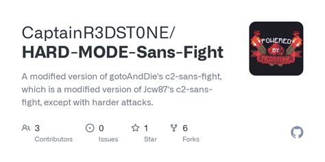 GitHub - CaptainR3DST0NE/HARD-MODE-Sans-Fight: A modified version of ...