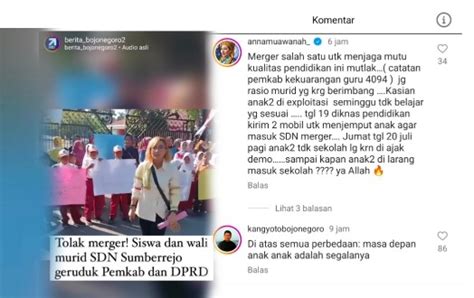 Anna Muawanah Dan Kang Yoto Bojonegoro Terlihat Saling Berkomentar Di