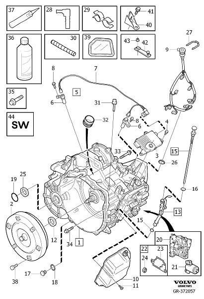 2022 Volvo XC40 4 0l Sensor Kit Automatic Transmission Combined Input