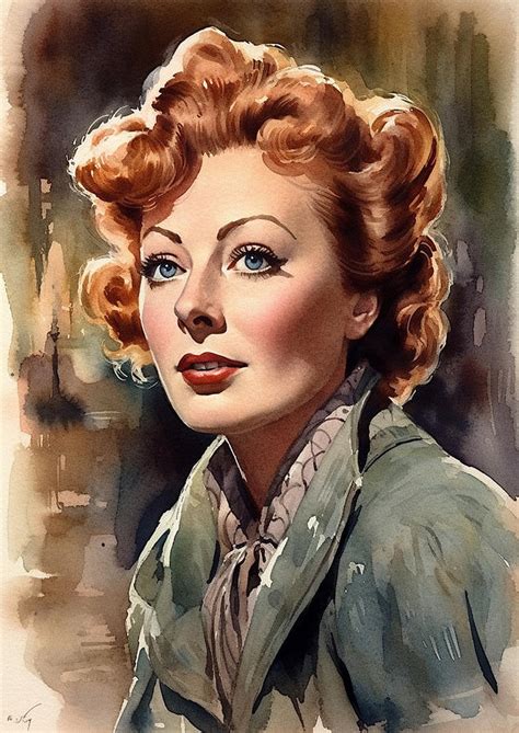 Greer Garson Digital Art By Thuy Dinh Thi Fine Art America