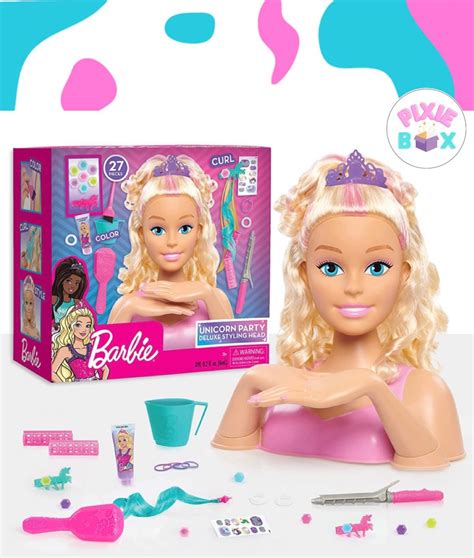 Barbie Unicorn Party 27 Piece Deluxe Styling Head Hobbies Toys Toys