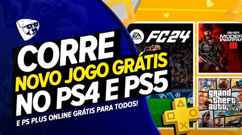 CORRE NOVO JOGO GRÁTIS PARA SEMPRE NO PS4 PS5 AGORA E PS PLUS ONLINE