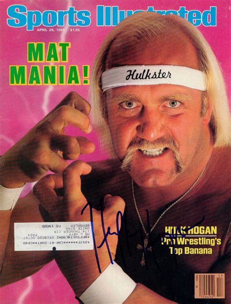 Hulk Hogan Wrestling Wwf Signed Sports Illustrated 42985 Coa