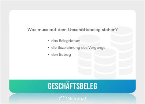 Gesch Ftsbeleg Definition Infos Mehr Billomat Buchhaltung