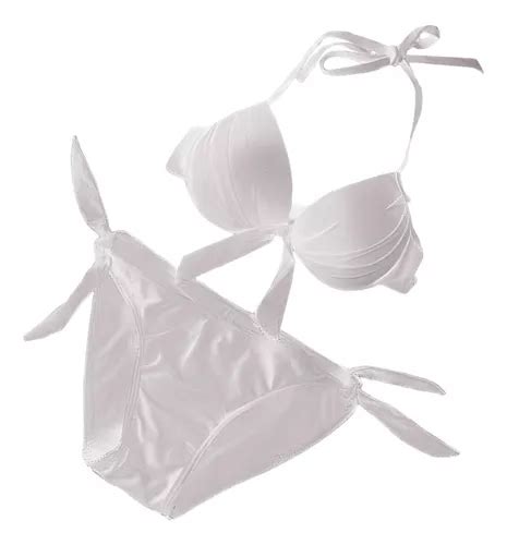 Conjunto De Bikini Triangular Para Mujer Swimwear Beachwear Meses Sin