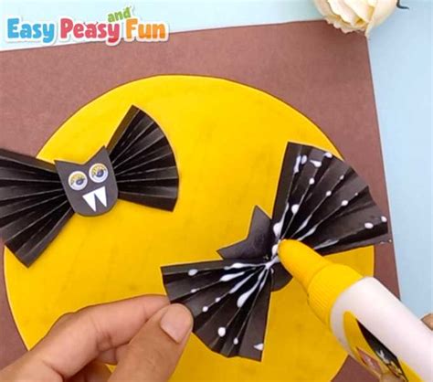 Easy Folded Paper Bat Craft Easy Peasy And Fun