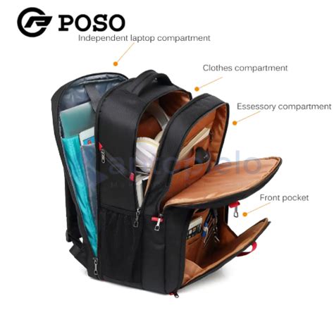 POSO PS 501 Waterproof Travel Business 17 Laptop Backpack