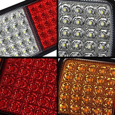 GetUSCart Partsam 2Pcs 75 LED Truck Tail Light Bar Waterproof 12V Turn