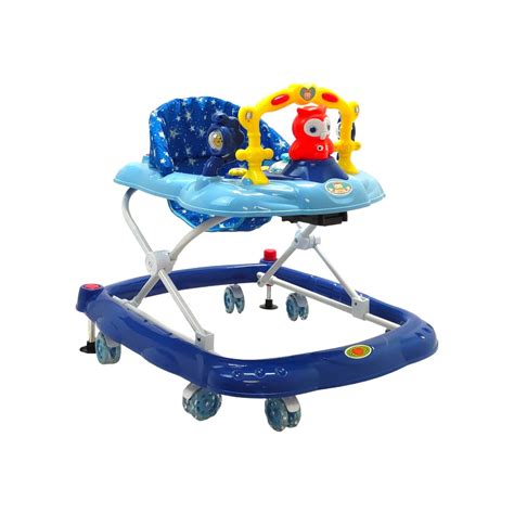 Andadera Para Bebe Plegable Musical Llantas Gel Buho Azul